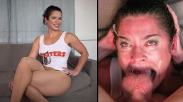 Hooters Официантка Facefuck - 4K