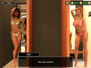 petite, sexy lingerie, big tits, cartoon