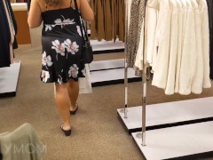 Video Caught flashing and removing my panties in the mall