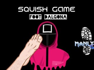 Squish game - Foot dalgona candy - Squid game parody - Will I pass to the next level?