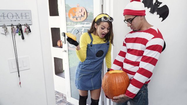 BANGBROS - Where's Bruno Dickemz? Balls Deep In Evelin Stone's Teen Pussy!