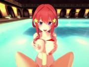 Preview 2 of Fucking Itsuki Nakano in the pool from your POV - The Quintessential Quintuplets Hentai.