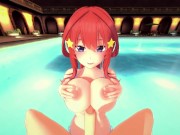 Preview 3 of Fucking Itsuki Nakano in the pool from your POV - The Quintessential Quintuplets Hentai.