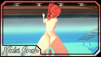 Трахать Ицуки Накано в бассейне от твоего POV - Квинтэссенция Квинтуплетов Хентай.