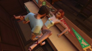 IL ME BAISE DANS SON BAR 4D ASMR BINAURAL Sims4