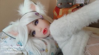 Boneca Love Sexual Foda-se Susumi Halloween 3. Lobisomem cosplay amador caseiro feito apertado agarrando buceta Cute