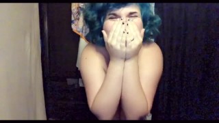 Blue Haired Wife Sneaky Masturbation