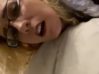 masturbation, exclusive, trying to be quiet, solo female