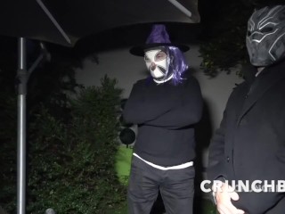 FOLLADA a PELO PARA La Ceremeony De Halloween Con Sumisión Extrema En Público Para Dimitri