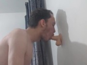 Preview 3 of Deepthroating my 7 inch dildo and trying not to gag