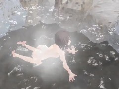 【温泉】タオルなしで入浴したらおっぱいポロリ【ヌード】 - Screenshot 10 of 16 - Baden
