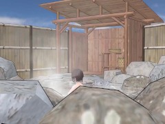 【温泉】タオルなしで入浴したらおっぱいポロリ【ヌード】 - Screenshot 4 of 16 - Heißequelle