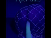 Preview 4 of Piper rides glow in the dark horse dildo and cums loudly multiple times!