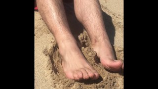 Dag op het strand met Mr Manlyfoot