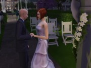 Preview 2 of Movie star fucked right at the wedding at the wedding arch | PC Game