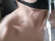 Preview 1 of My thick muscled veiny neck, very sensual and sexy, and a nice cumshot all over it, fuck it was good