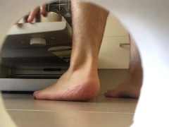 Caught filling the dishwasher with barefeet - Manlyfoot