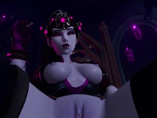 Licking the Widowmaker's Pussy on Halloween