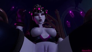 Halloween Licking The Widowmaker's Pussy