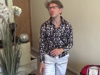 University Math Major Virgin gets naked finally for a Guy!