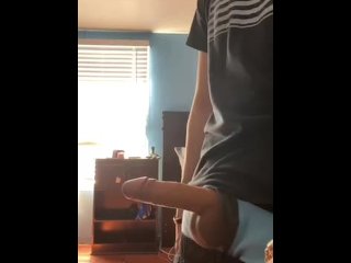 vertical video, jerking off, huge cumshot, amateur