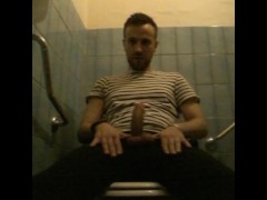 MasturbaBULL - I jerk off in the restaurant toilets