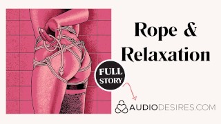 Cena quente de escravidão BDSM | História de áudio erótica | Rope Play Rope Bunny | ASMR Pornografia de áudio para mulheres