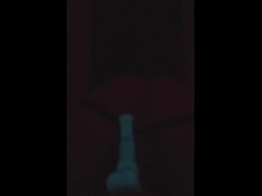 glowing bad dragon toy in twink hole