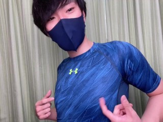 [japanischer Junge] Hentai College-Student, Der Mit Einer Brustwarze Ekstase