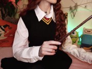 Preview 1 of Sex with shy and horny Hermione Granger after lessons - CUT version