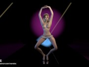 Preview 3 of [FHD/60FPS]MMD Nude Dance