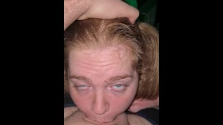 Throat Fucked On Ginger Slut