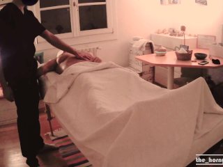 Stranger Woman Begs the Professional Masseur to FuckHer and Cum on Her Belly NO AUDIO