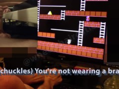 Wheelchaircutie's Nurse Interrupts His Gaming with Edging Handjob