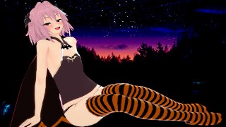 Trick or treat Hot Astolfo vampire halloween suck and fuck | POV