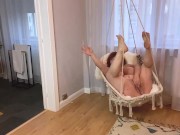 Preview 3 of Masturbation in a swing