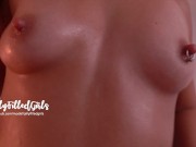 Preview 1 of My Fiance Oiled Up Body Lookin' Like A Snack I Need To Have TEASE - JellyFilledGirls