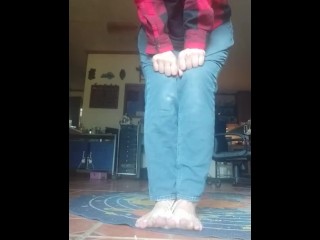 Trying to Walk and Falling with Bound Feet