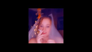 Smoking Fetish: Would you fuck the chubby bride?