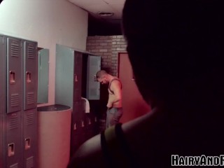 HAIRYANDRAW Marc Giacomo And Brian Bonds Fuck In Locker Room