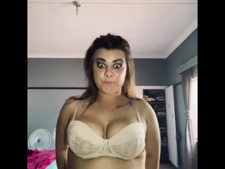 big tits, sexy lingerie, music, amateur