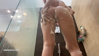 Lady Dimitrescu voyeur naked shower - giantess fetish - MIMI CICA