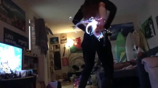 SexyStripper Cow Girl Light Whip Dance (SFW)