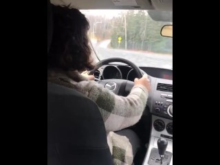 FLASHING FEMALE UBER DRIVER (LOL)