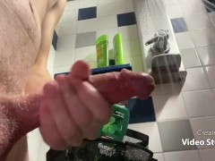 Public Cumming in Shower