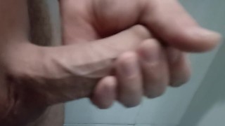 In bath masturbating My Cock