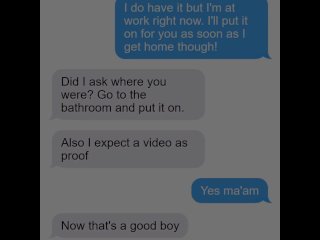 Femdom Girlfriend Made Me Put on Chastity Cage at Work!