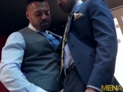 Preview 1 of MENATPLAY Suited Latino Gabriel Lunna Anal Breeds Dario Beck