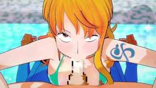 ONEPEACE Nami 3 One Piece Nami 3 One Piece Just Squeezes It Out With A Blowjob