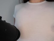 Preview 1 of ASMR NIPPLE PLAY ON MIC 🎧 BRAIN ORGASM 🎧 WEAR HEADPHONES